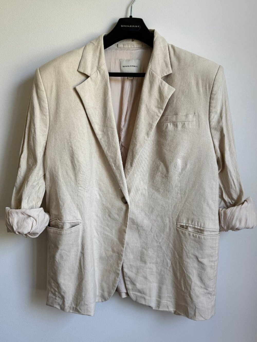 Banana Republic Roll Sleeve Blazer